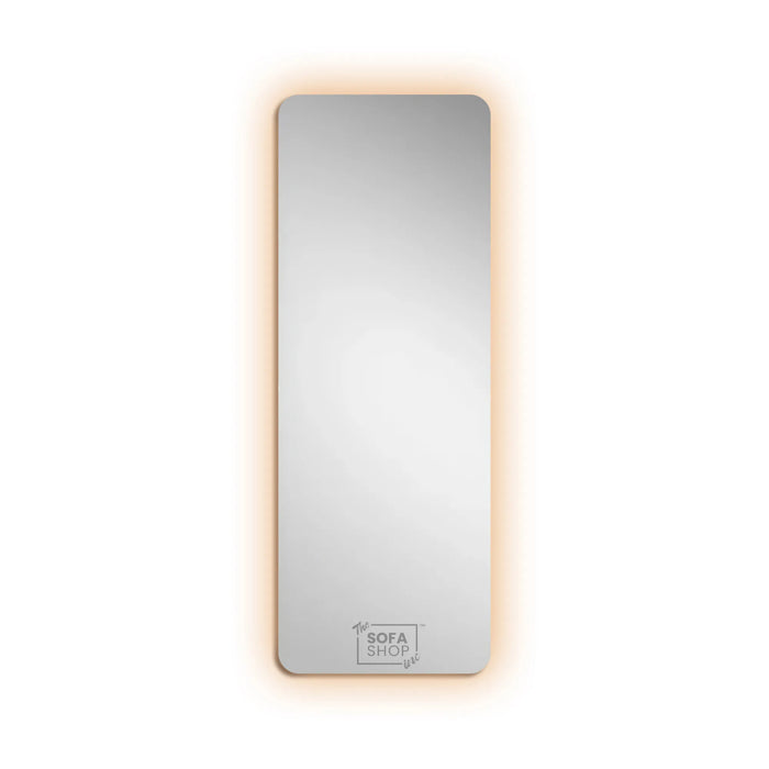 Frameless Rectangular Mirror with Adjustable Lighting - 70x180cm