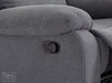 Fabric Recliner Chair in Dark Grey - Trento