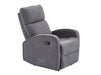 3 2 1 Recliner Sofa Set. 3 Piece Recliner Sofa Package Suite in Dark Grey Fabric with Drop-Down Table & Drinks Holder - Parma