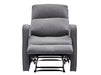 3 2 1 Recliner Sofa Set. 3 Piece Recliner Sofa Package Suite in Dark Grey Fabric with Drop-Down Table & Drinks Holder - Parma