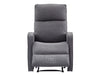 Recliner Chairs in Dark Grey Fabric - Parma