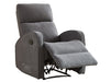 Recliner Chairs in Dark Grey Fabric - Parma