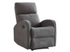 Recliner Chairs in Dark Grey Fabric - Parma