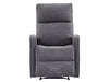 Recliner Chairs in Dark Grey Fabric - Parma