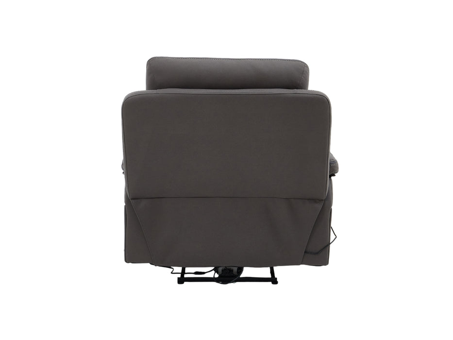 1 Seat Electric Recliner Chair Home Cinema Sofa | Hi-Tech Chair In Grey Fabric with USB & Massage | Vinsonova | Sofa Sale