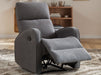 Recliner Chairs in Dark Grey Fabric - Parma