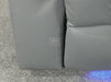 Siena 3 Seater Electric Recliner Sofa Grey Leather - Rip On Side Pannel Near Ear & Wirless Charger Not Working -  Second Hand Sofas 28