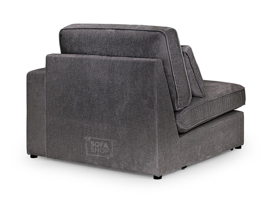 Modular Corner Sofa In Grey, White Or Mocha Fabric -  Kiana