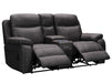 Vinson 3+2 Piece Electric Home Cinema Theatre Sofa Set | Fabric Couch Suite Package In Grey + Chilled Cupholders + Console + Power |The Sofa Shop