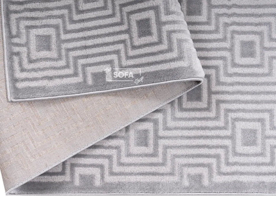 Grey Rug Woven Fabric in Small, Medium & Large Sizes - Altea