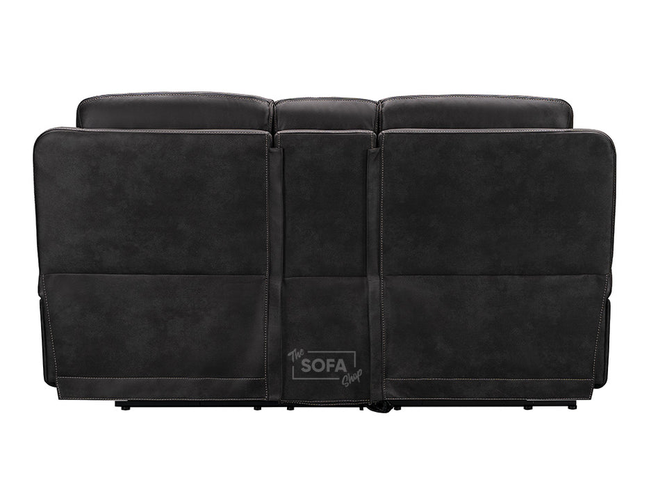 Vinson 3+2+1 Piece Electric Home Cinema Theatre Sofa Set | Fabric Couch Suite Package In Grey + Cupholders + Console + Power + Speakers | Sofa Shop