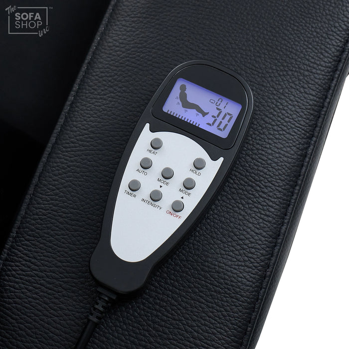 1 Seater Real Leather Electric Recliner Cinema Armchair | 8-Point Vibration Massage + Heated Lumbar + Cooler Cup Holder. Power Grommet, Power Headrest & Detachable Tray Table | Assisi | The Sofa Shop