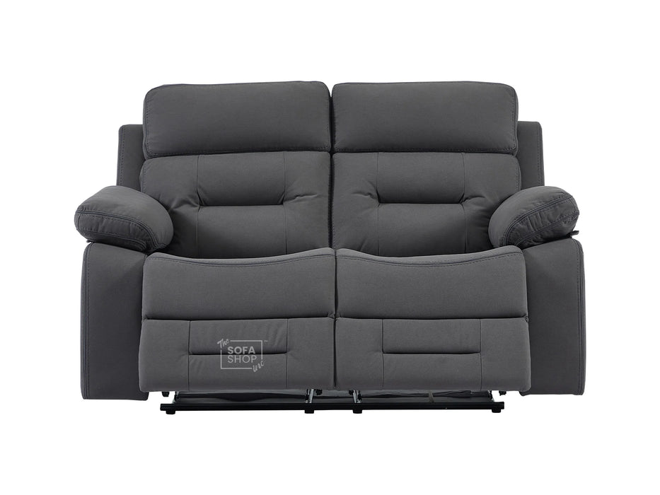 2 Seater Electric Recliner Fabric Sofa | Grey Recliner With USB Ports | Sicily | Sofa Sale | The Sofa Shop