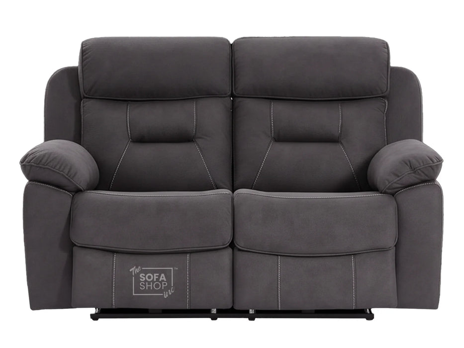 2 Seater Electric Recliner Fabric Sofa | Black Recliner With USB Ports | Florence | Sofa Sale | The Sofa Shop