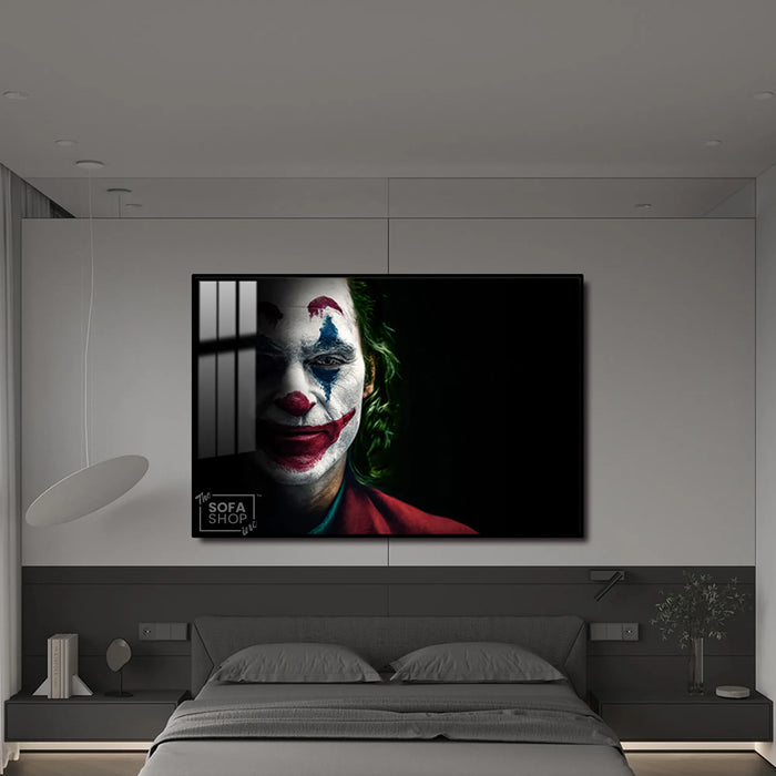 Capture the Dark Elegance with Stunning Joker Wall Art | 150×100 cm Modern Statement Piece for Bold Interiors | The Sofa Shop