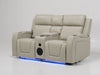 2 Seater Electric Recliner Cinema Sofa in Cream Leather | Scuffs and Scratches on Both Side Panels, Small Scuff on Left-Hand Front Ear | Venice | Second Hand Sofa 58