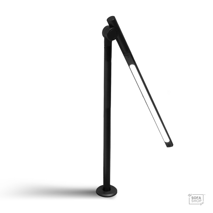The Sofa Shop Adjustable LED Reading Lamp | Hi-Tech Touch Control Lamp With Wireless Charging + Foldable Arm | Long | Black