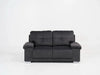 2 Seater In Dark Grey Velvet With Chrome Feet Kansas - Sample Sofas 19