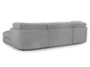 Fabric U Shape Fullback Sofa in Beige Or Grey - Inga