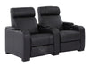 3 2 1 Seater Electric Recliner Sofa Set & Cinema Seats in Black Real Leather With Cup Holders, Storage Boxes, and USB Ports - Rimini