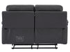 2 1 1 Recliner Sofa Set inc. Chairs in Dark Grey Fabric - 3 Piece Recliner Sofa Set - Foster