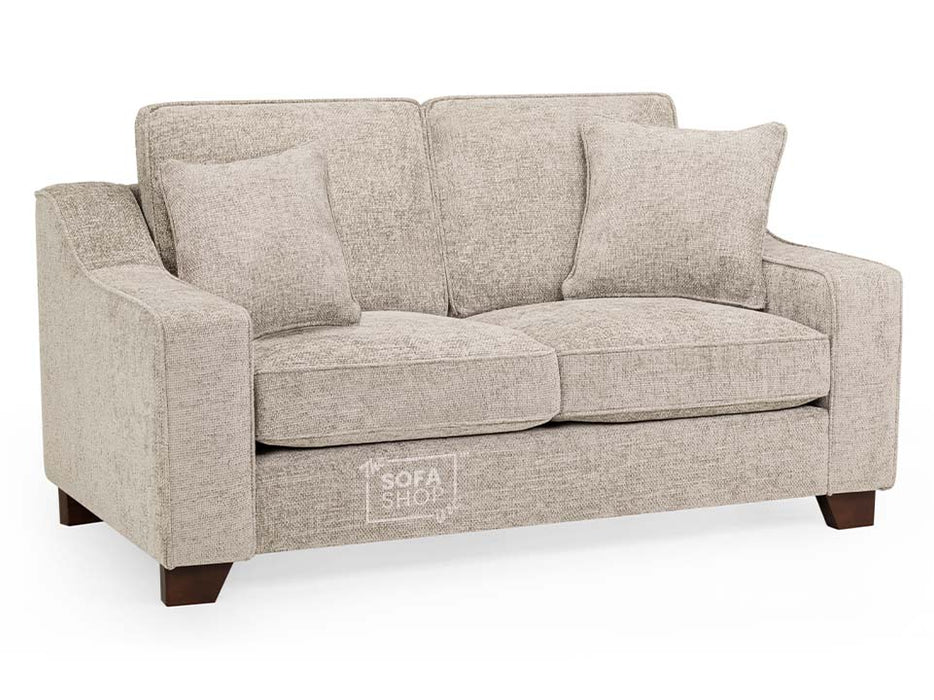 2 Seater Fabric Sofa in Grey Or Beige - Nebraska