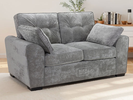 2 Seater Sofa Grey Fabric - Maxwell