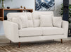 2 Seater Fabric Sofa in Beige Or Grey - Zenith