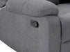 2 1 1 Recliner Sofa Set inc.Chairs in Dark Grey Fabric - 3 Piece Trento Sofa Set