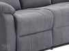 2 1 1 Recliner Sofa Set inc.Chairs in Dark Grey Fabric - 3 Piece Trento Sofa Set