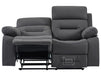 2 Seater Electric Recliner Sofa in Grey Velvet with USB Ports & Cup holders - Foster