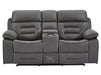 2+1 Electric Recliner Sofa Set inc. Cinema Seat in Grey Resilience Fabric. 2 Piece Cinema Sofa With LED Cup Holders & Usb Ports & Storage - Tuscany