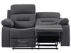 2 Seater Electric Recliner Sofa in Grey Velvet with USB Ports & Cup holders - Foster