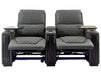 2+1  Seater Electric Recliner Sofa Set & Cinema Seats in Grey Real Leather With Power Lumbar Support & Power Headrests- Assisi