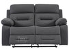 2+1 Recliner Sofa Set inc. Chair in Dark Grey Fabric - Foster