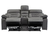 2+1 Electric Recliner Sofa Set inc. Cinema Seat in Grey Resilience Fabric. 2 Piece Cinema Sofa With LED Cup Holders & Usb Ports & Storage - Tuscany