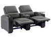 3 2 1 Seater Electric Recliner Sofa Set & Cinema Seats in Grey Real Leather With Power Lumbar Support, Chilled Cupholders & Power Headrests - Assisi