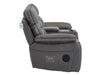 2+1 Electric Recliner Sofa Set inc. Cinema Seat in Grey Resilience Fabric. 2 Piece Cinema Sofa With LED Cup Holders & Usb Ports & Storage - Tuscany