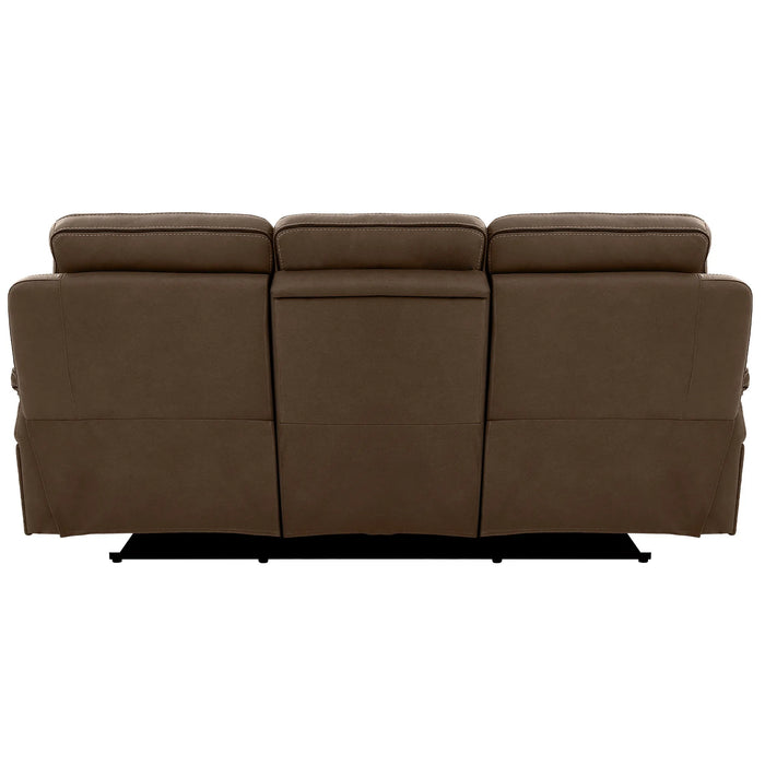 3 Seater Electric Recliner Cinema Sofa in Mocha Brown Fabric | Hi-Tech Sofa With Massage, Heat, Fold-Down Table, Bluetooth Speakers, LED Lights & Power Headrest | Tuscany | The Sofa Shop