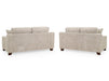 3+2 Seater Fabric Sofa in Beige Or Grey - Nebraska