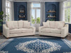 3+2 Seater Fabric Sofa in Beige Or Grey - Nebraska