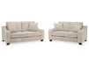 3+2 Seater Fabric Sofa in Beige Or Grey - Nebraska