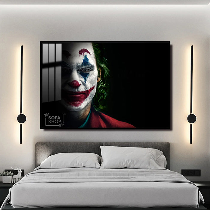 Capture the Dark Elegance with Stunning Joker Wall Art | 150×100 cm Modern Statement Piece for Bold Interiors | The Sofa Shop