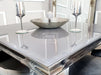 Dinning Table Black Marble & Silver legs - Louis