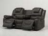 Grey Leather 3 Seater Electric Recliner Sofa | Scuffs on Corners + Scratch on Left Side and Rips on Back of Middle Backrest | Veneto | Second Hand Sofas 42