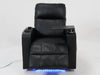 Electric Recliner Chair & Cinema Seat in Black Leather | Scuff On Back of The Backrest | Modena | Second Hand Sofas 53