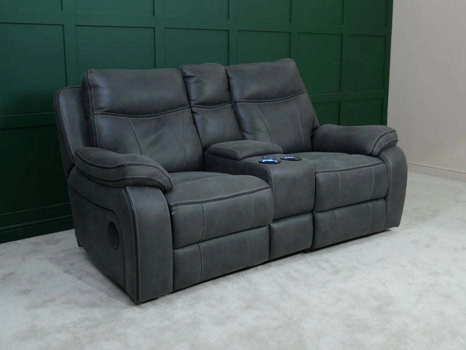 2 Seater Electric Recliner Sofa In Grey Fabric | Fully Functional – Good Condition | Vinson | Second Hand Sofas 195