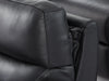 2 Seat Electric Recliner Home Cinema Theatre Sofa | Real Leather Couch In Black + LED Lights + LED Cupholders + Storage - Trapani - 26