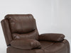 Brown Leather Rocking & Swivel Massage Chair - 12