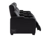 3 2 1 Seater Electric Recliner Sofa Set & Cinema Seats in Black Real Leather With Cup Holders, Storage Boxes, and USB Ports - Rimini